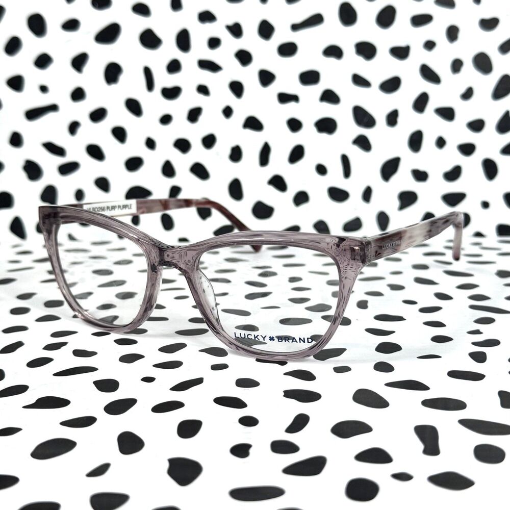 LUCKY BRAND NEW Women's Cat Eye Purple Crystal VLBD256 Eyeglasses - MEDIUM